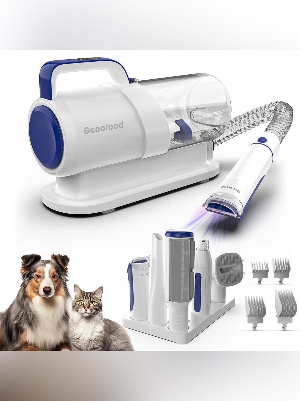 GEOOROOD PET GROOMING VACUUM KIT
